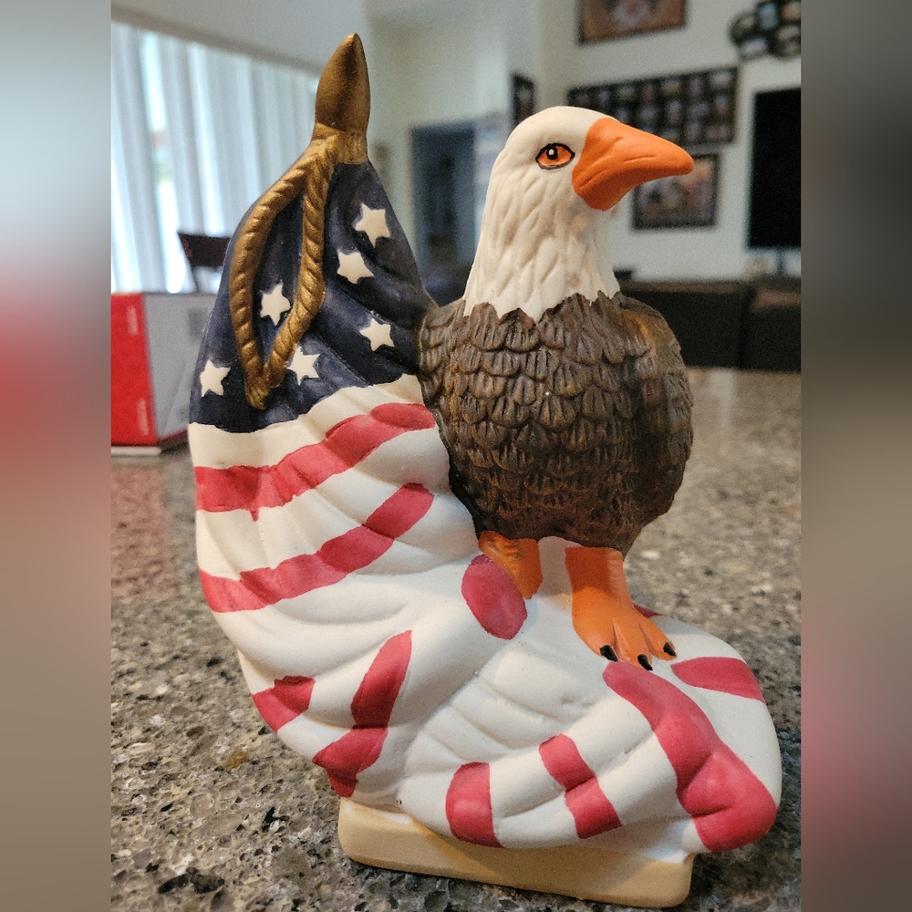 American Eagle Flag Statue Liberty Society Collectible